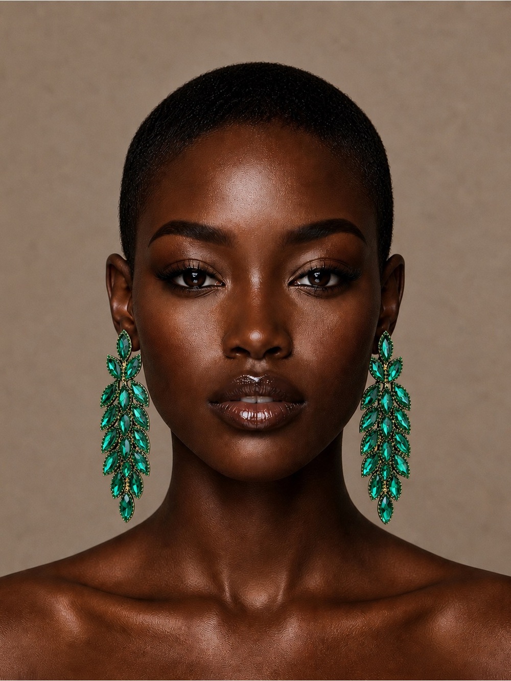 New! Elegant Green Leaf Drop Earrings 🔥
